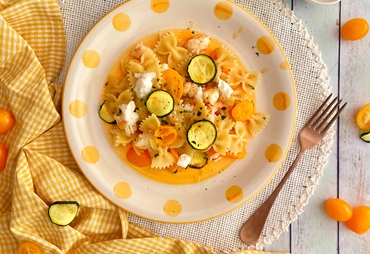 PASTA CON GAMBERI E ZUCCHINE: PRIMO DI MARE