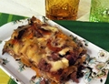 LASAGNE CON SALSICCIA, RADICCHIO E ZUCCA